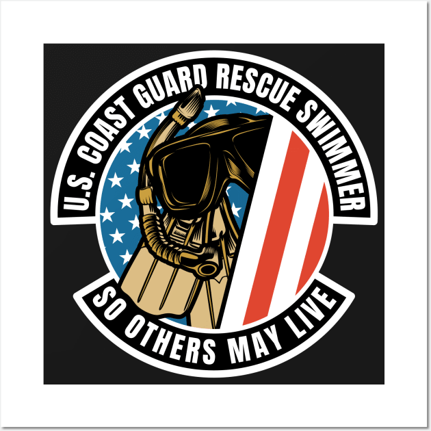 US Coast Guard Rescue Swimmer Wall Art by aircrewsupplyco